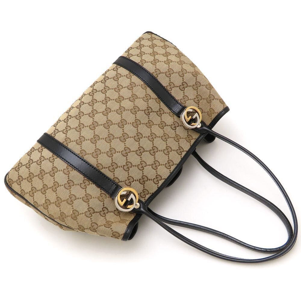 GUCCI Black Leather Tote Bag - Picture 5 of 16